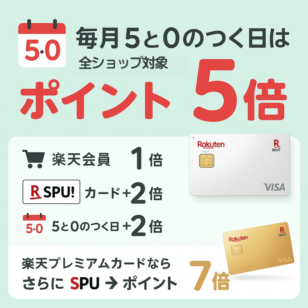 楽天5のつく日