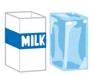 牛乳パック氷