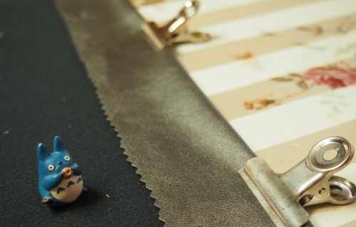 クリップで固定している様子