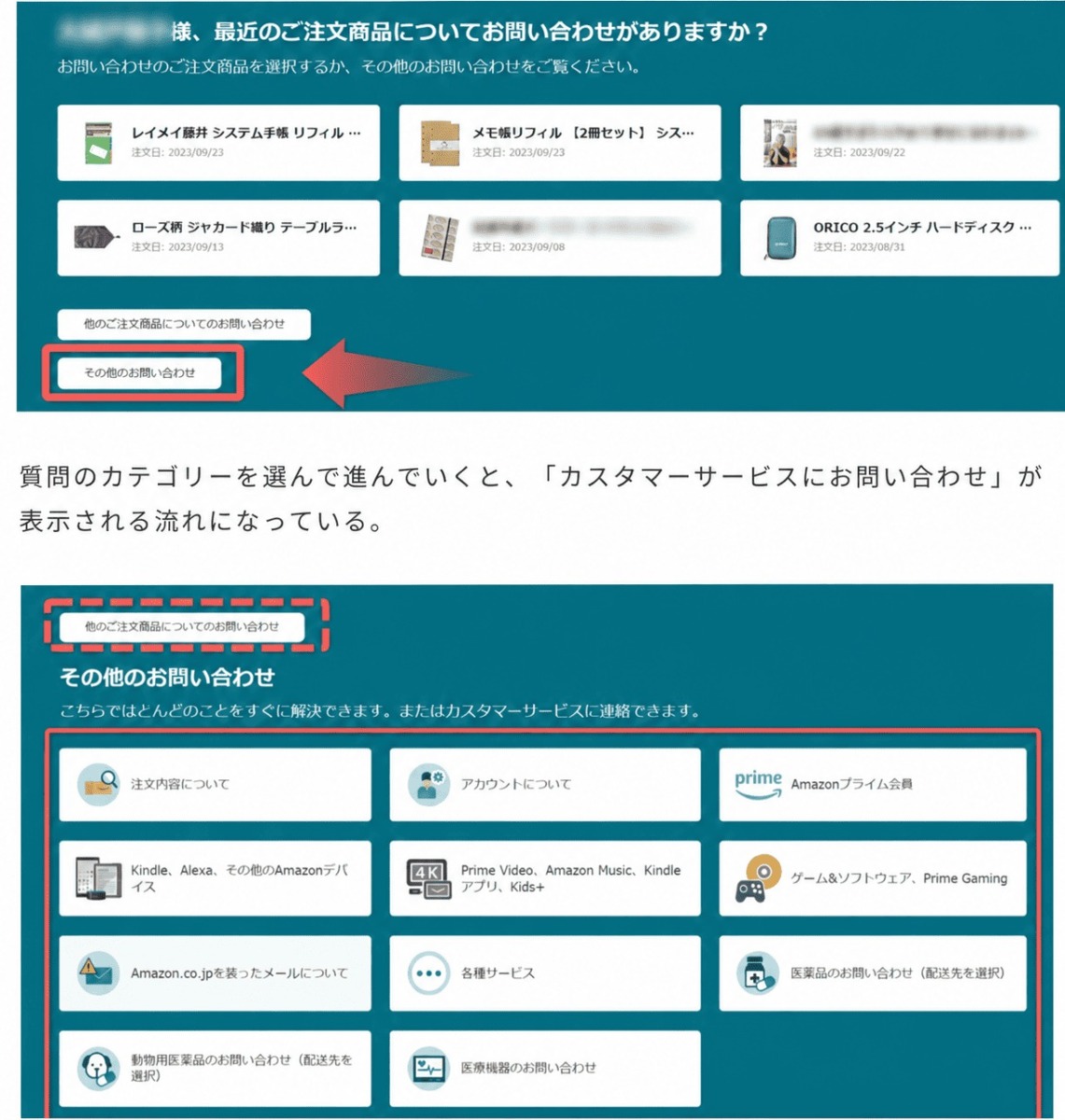 Amazon電話サポートの使い方