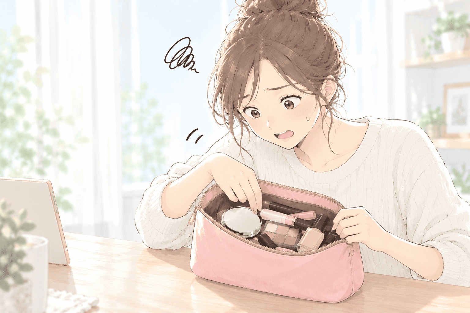 巾着ポーチに変更した