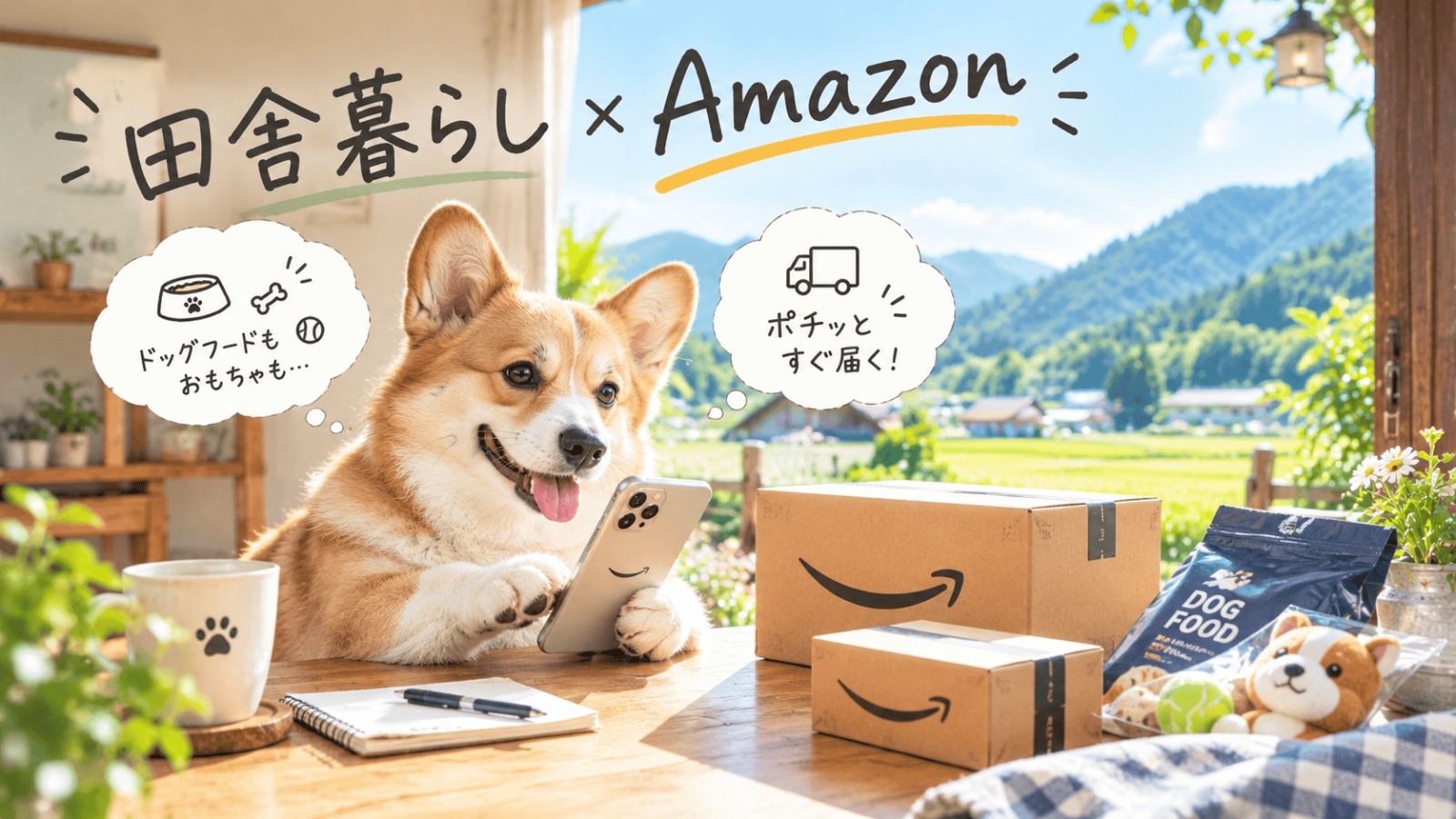 Amazon 田舎 便利